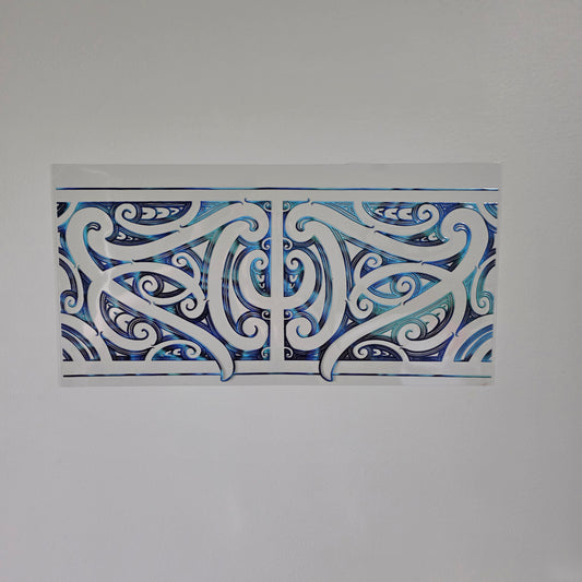 XL UV DTF DECAL MAORI DESIGN 38CMX17CM for touch lamps #32