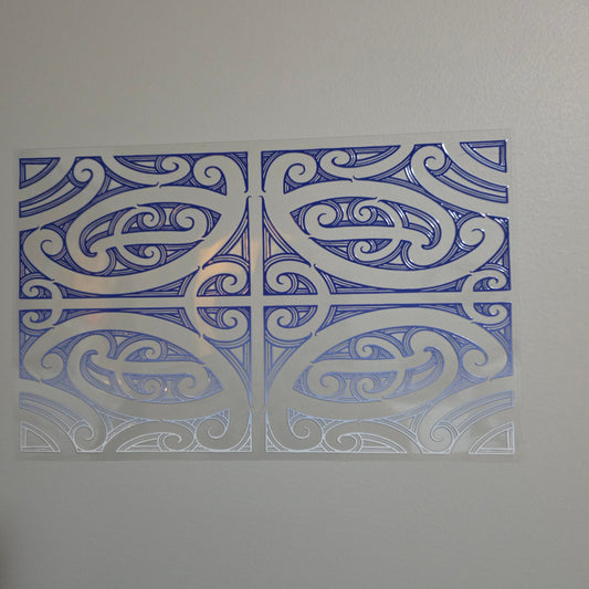 XL UV DTF DECAL MAORI DESIGN 28CMX17CM for touch lamps #270