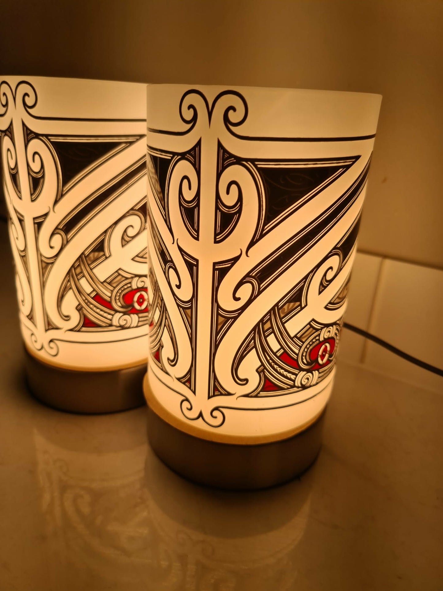 Maori design touch lamp - set 2 lamps (pre-order)