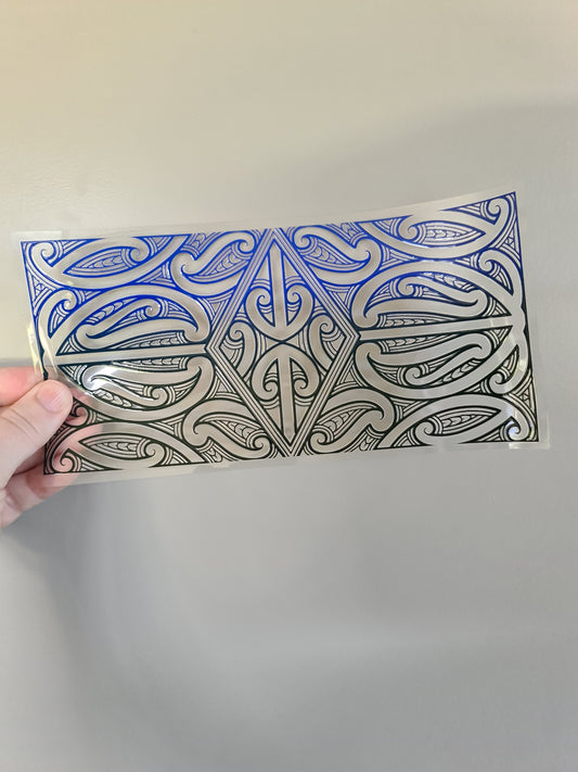 Uv dtf Maori design 23cmx11cm 16oz wrap #239