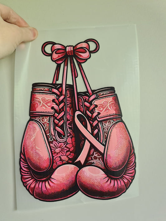 Sublimation custom Maori design Iron on 30cm breast cancer awareness