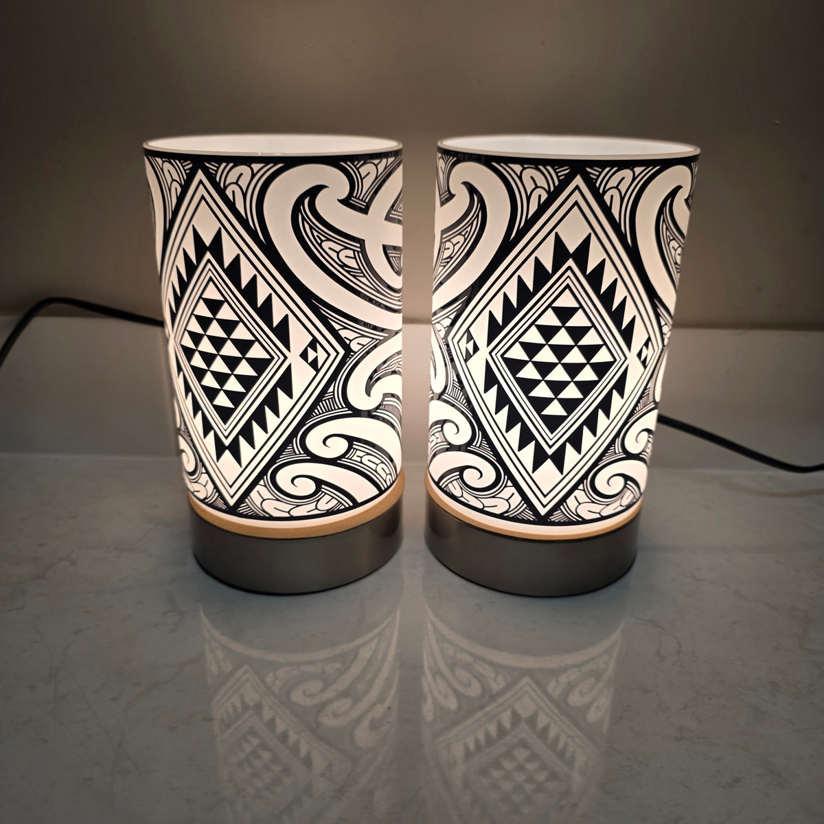 Maori design touch lamp - set 2 lamps (pre-order)