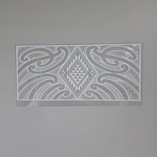 XL UV DTF DECAL MAORI DESIGN 38CMX17CM for touch lamps #29