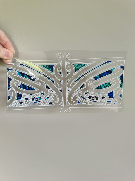 UV dtf transfer Maori design 24cmx12.5cm 16oz wrap #1493
