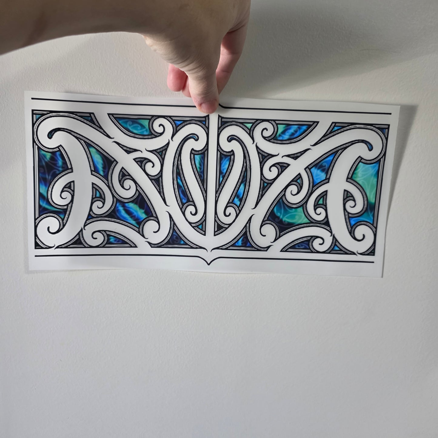 Maori design Iron on DTF 30cmx14cm