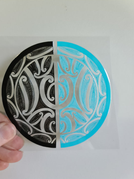 UV dtf Maori design mini size 11cmx11cm #938