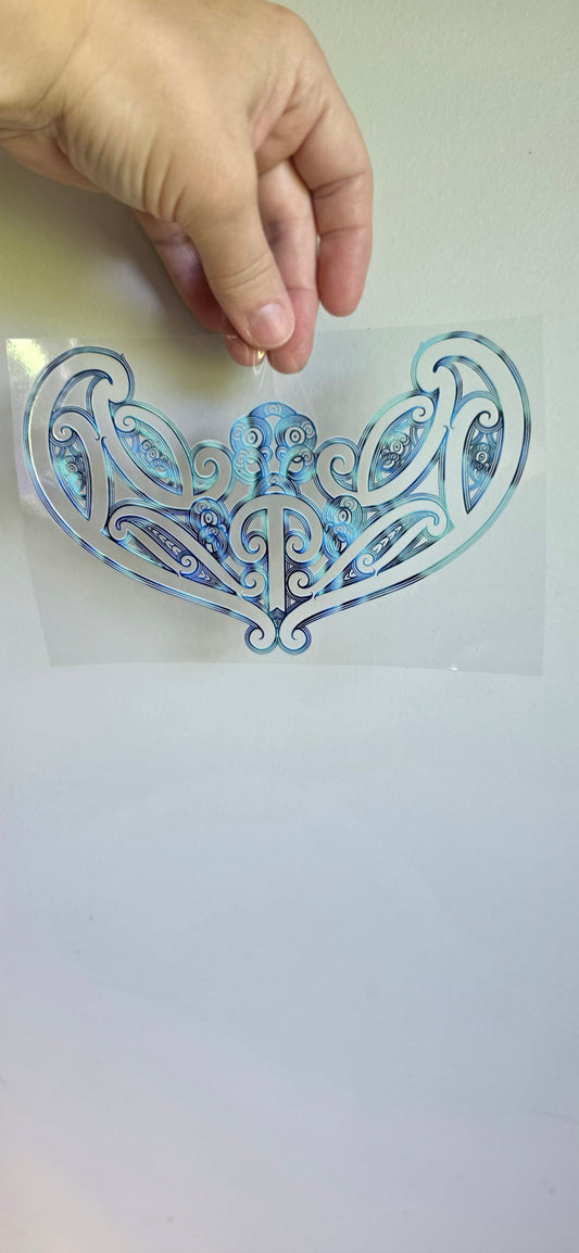 UV dtf transfer Maori design 17cmx11cm 16oz wrap #1631