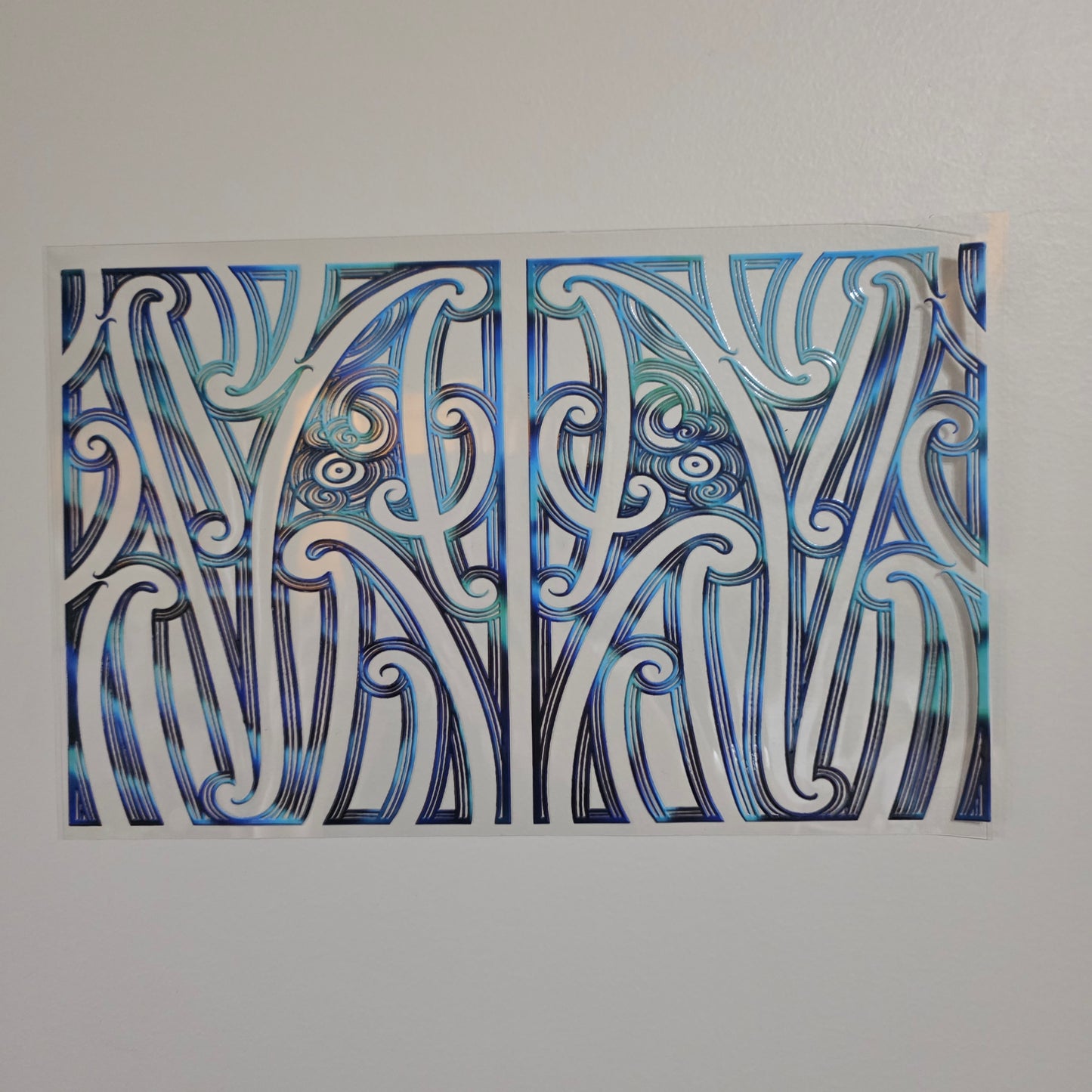 XL UV DTF DECAL MAORI DESIGN 28CMX17CM for touch lamps #292