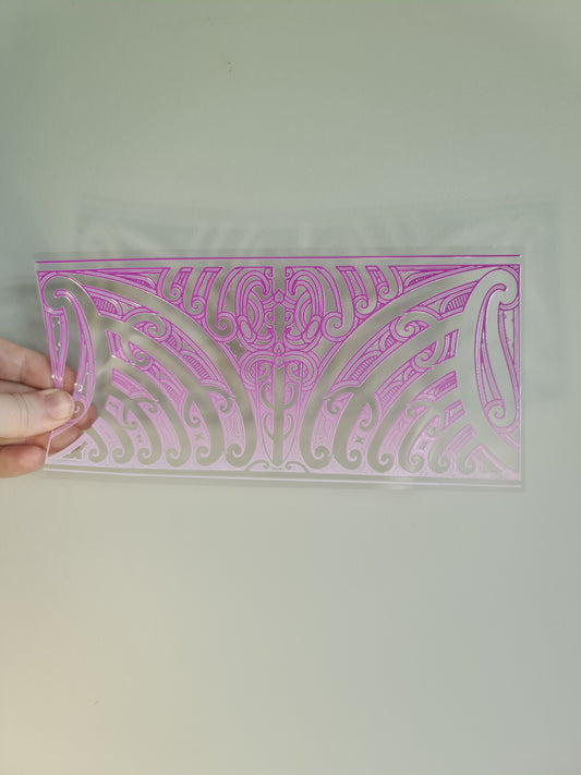 UV dtf transfer Maori design 23cmx11cm 16oz wrap #1415