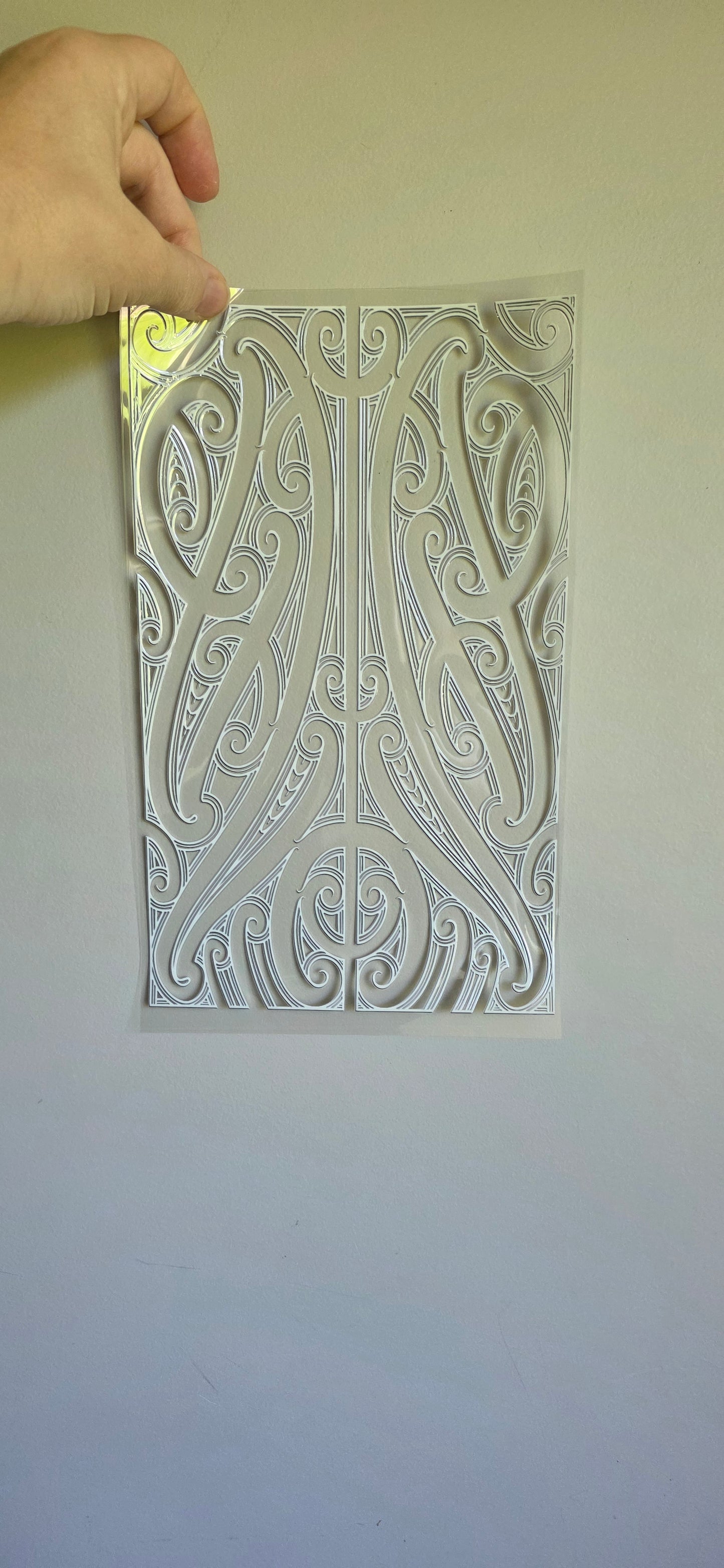 XL UV DTF DECAL MAORI DESIGN 28CMX17CM for touch lamps #165