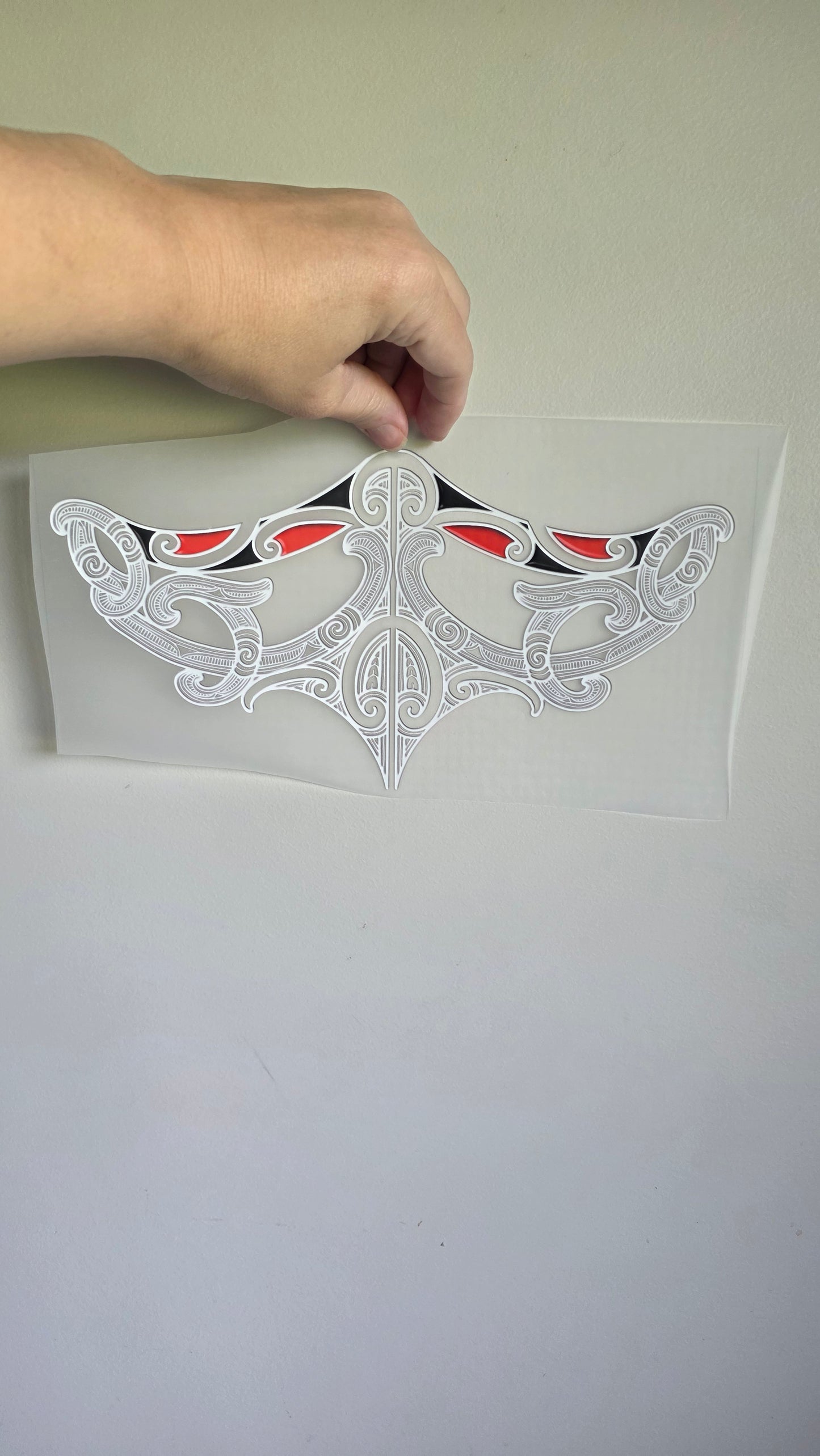 Maori design Iron on DTF 30cm for clothing