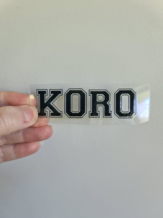 UV dtf Maori design mini size 10cm Koro letters