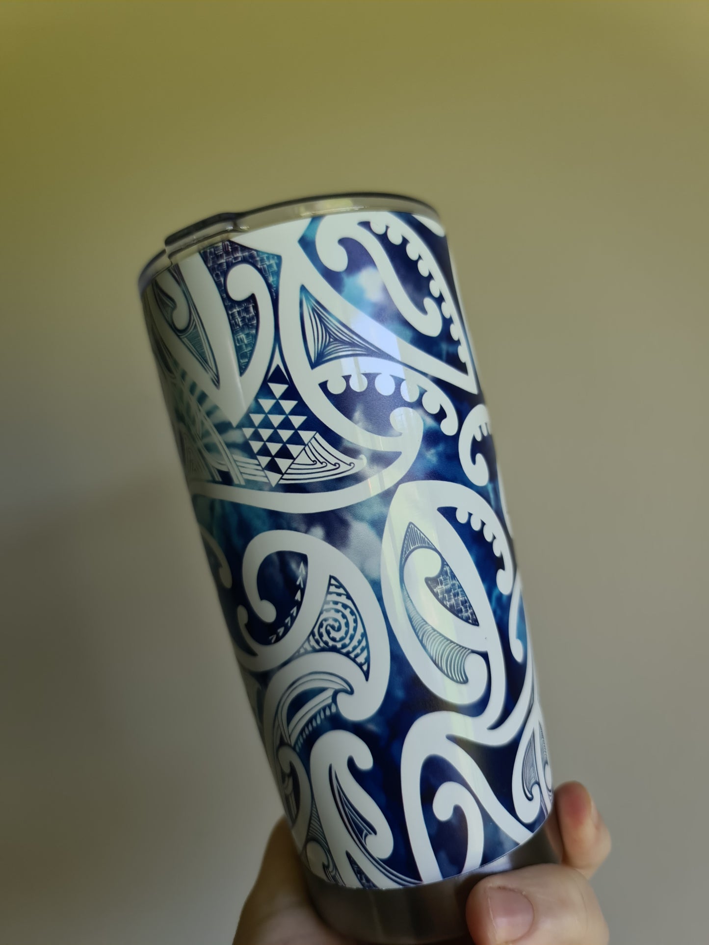 20oz custom Maori design travel cup
