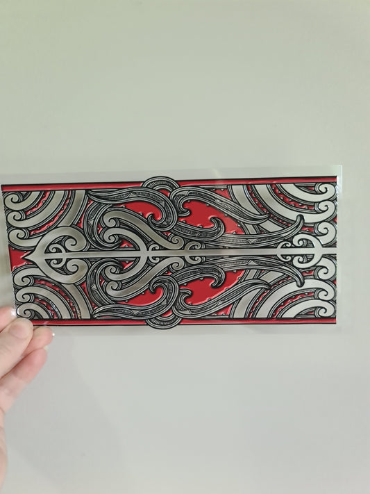 UV dtf transfer Maori design 23cmx11cm 16oz wrap #1177