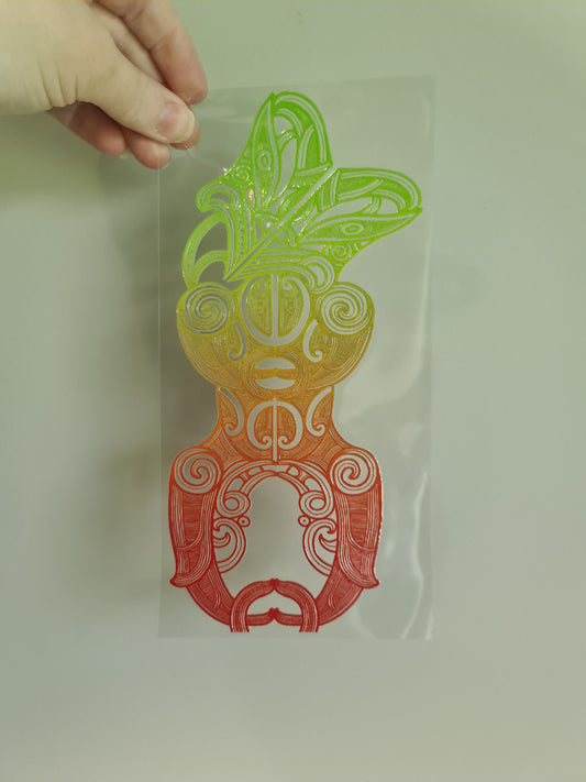 UV dtf transfer Maori design 23cmx11cm 16oz wrap #1254