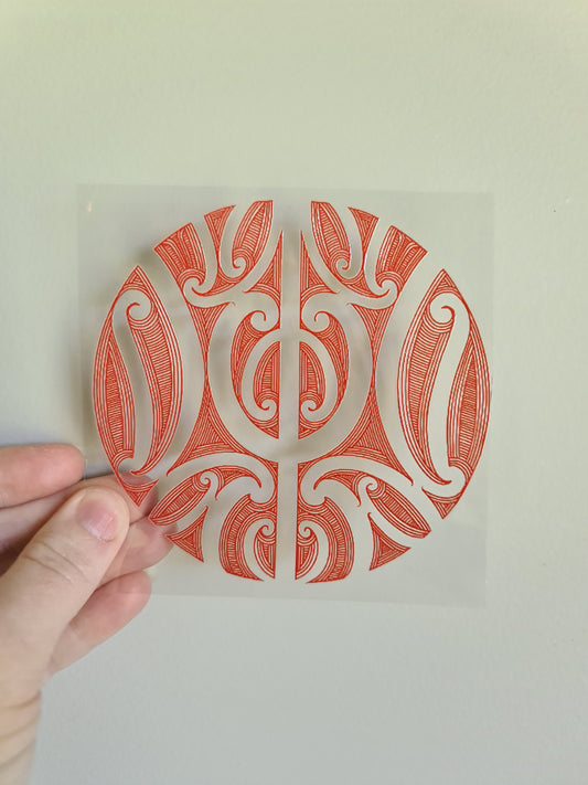 UV dtf Maori design mini size 11cmx11cm #589