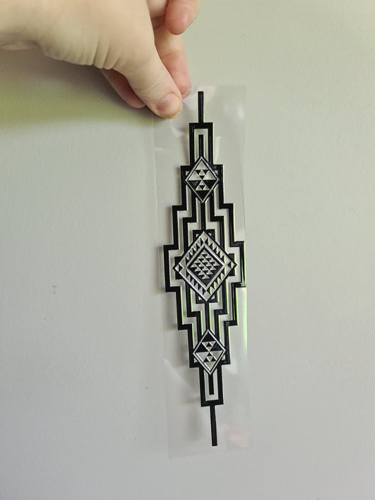 UV dtf Maori design size 23cmx6cm #1004