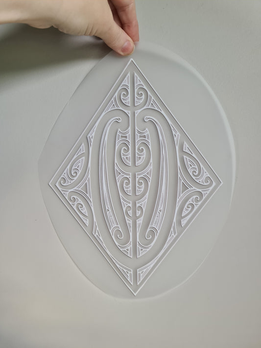 Sublimation custom Maori design Iron on 30cm