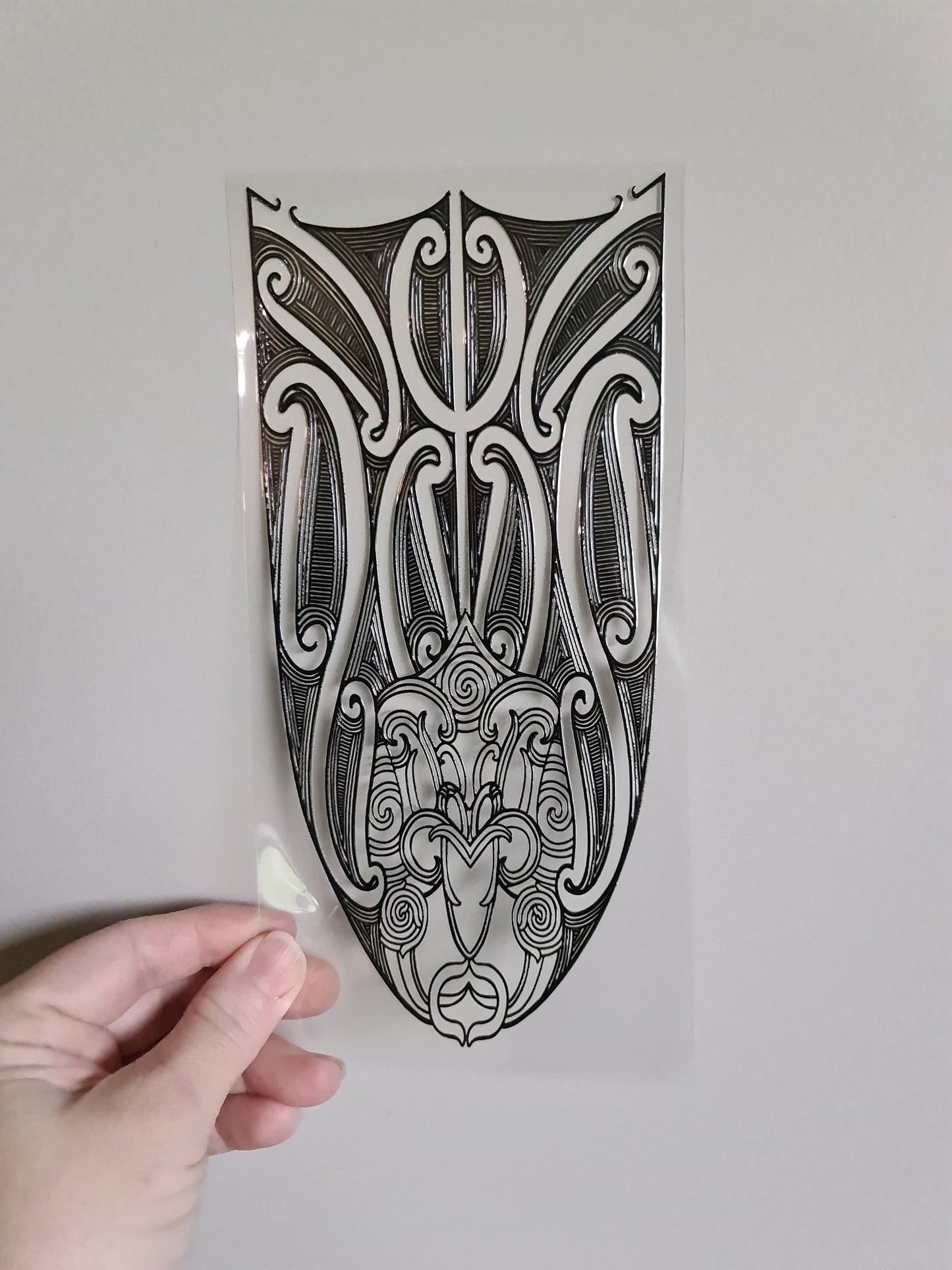 UV dtf Maori design 23cmx11cm 16oz wrap #1081