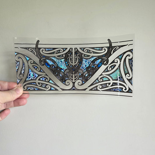 UV dtf transfer Maori design 24cmx11cm 16oz wrap #1556