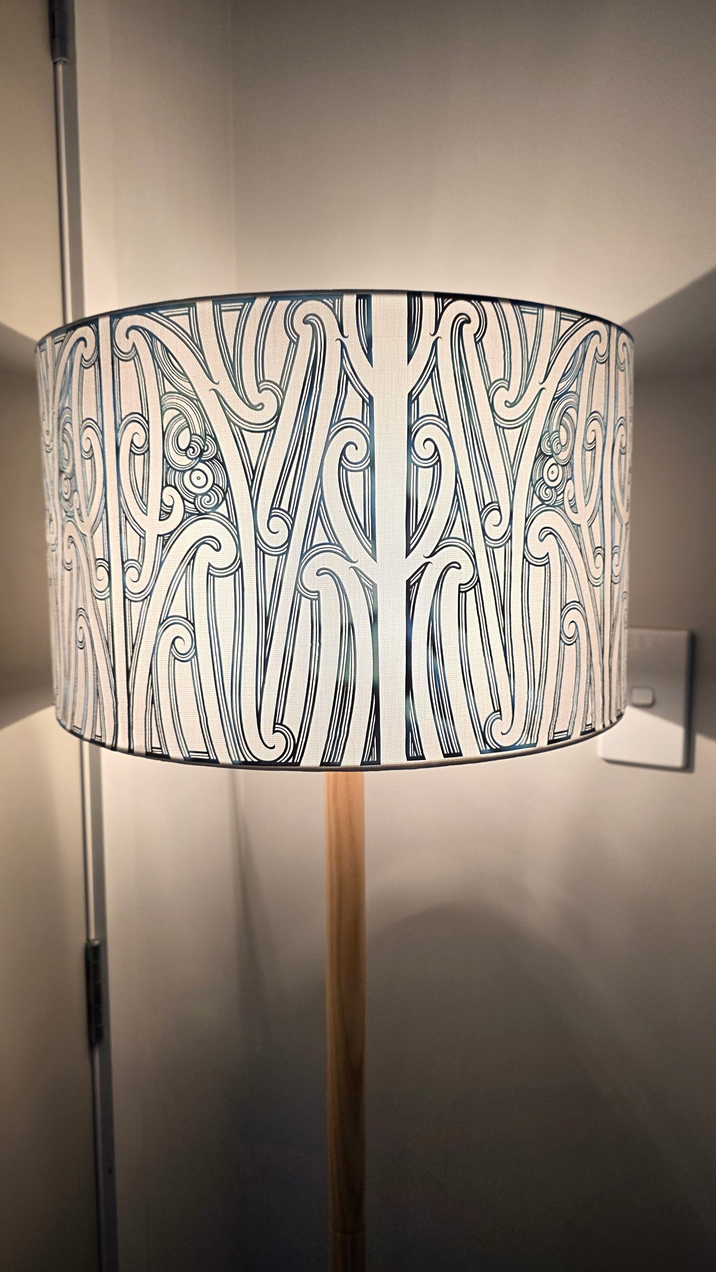 Maori Design Floor Lamp - Paua PRE-ORDER