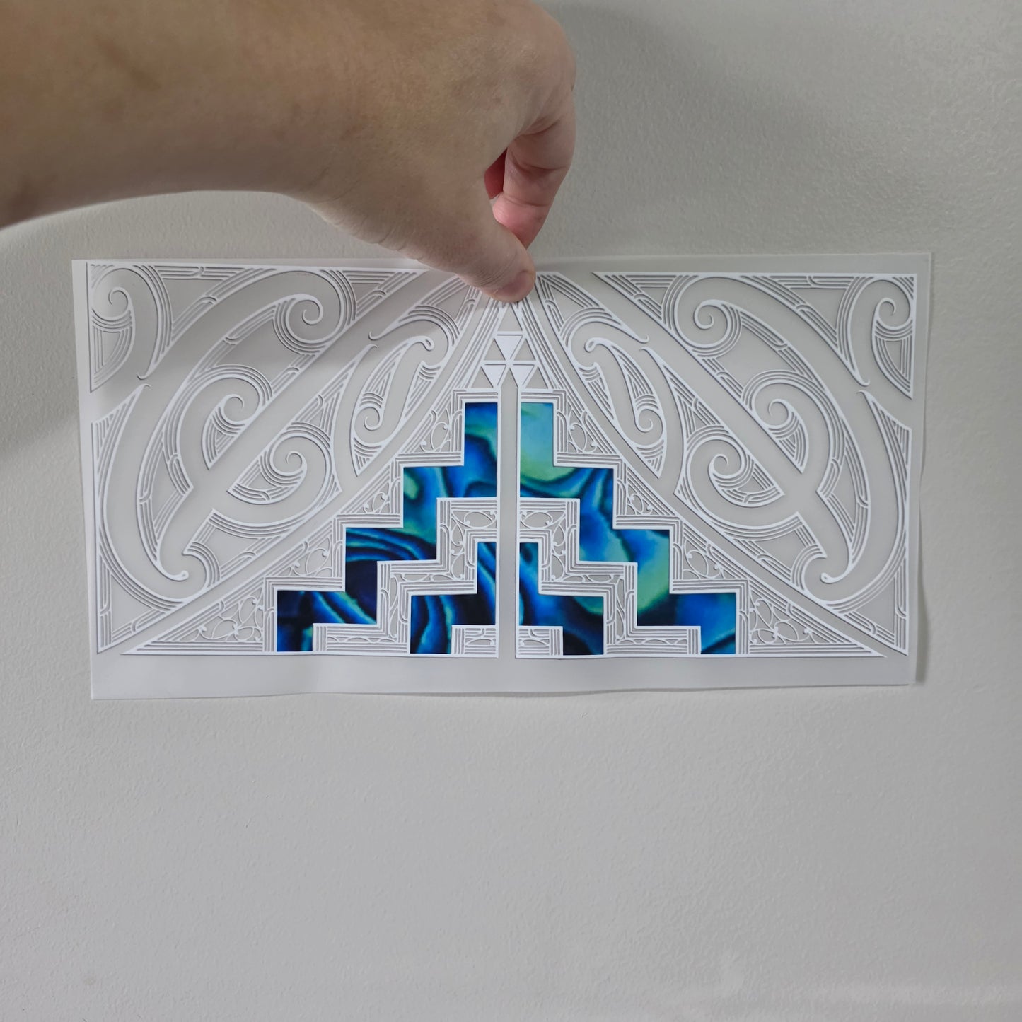 Maori design Iron on DTF 30cm x 16cm