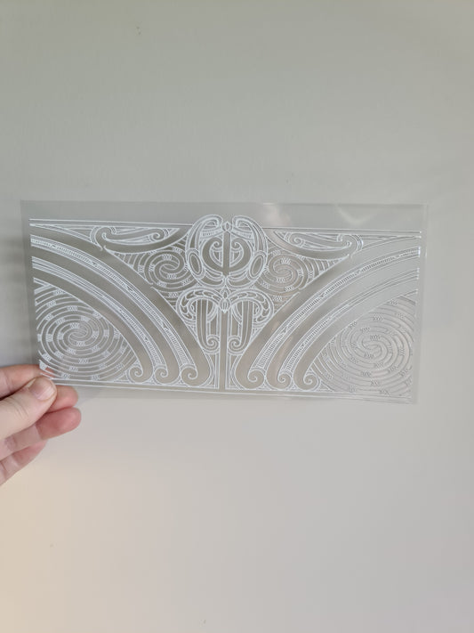 UV dtf transfer Maori design 23cmx11cm 16oz wrap #1306