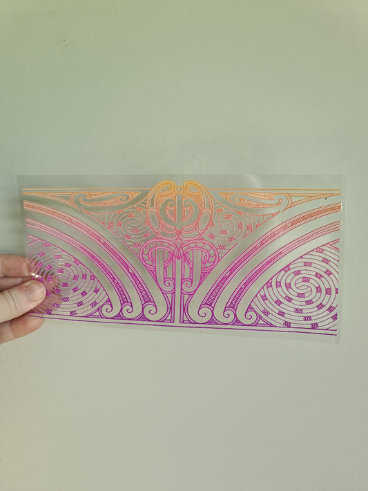 UV dtf transfer Maori design 23cmx11cm 16oz wrap #1385