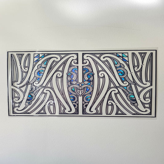 XL UV DTF DECAL MAORI DESIGN 38CMX17CM for touch lamps #74
