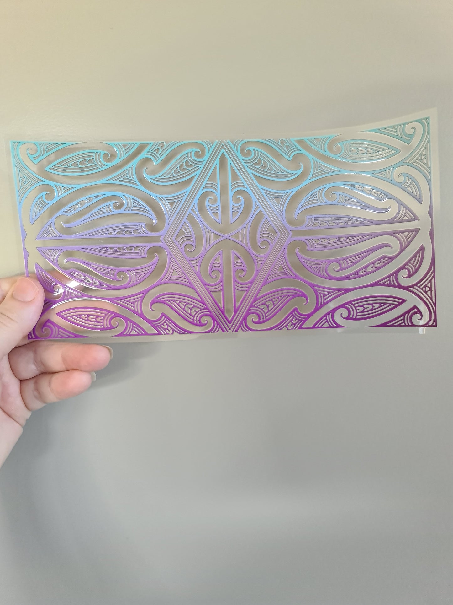 Uv dtf Maori design 23cmx11cm 16oz wrap #228