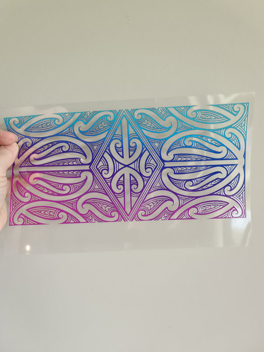 XL UV DTF DECAL MAORI DESIGN 28CMX19CM  #10