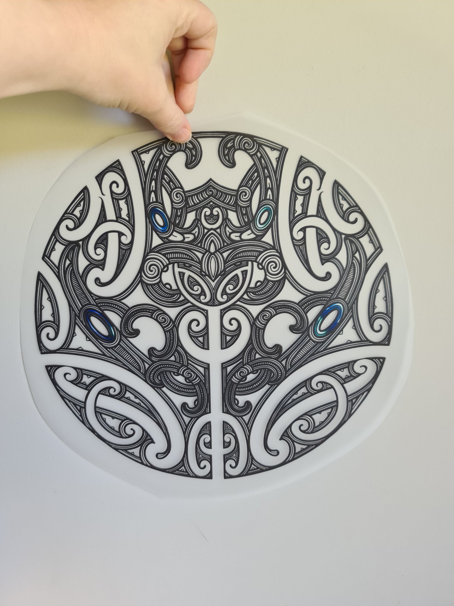 Custom Maori design Iron on DTF 30cm for clothing