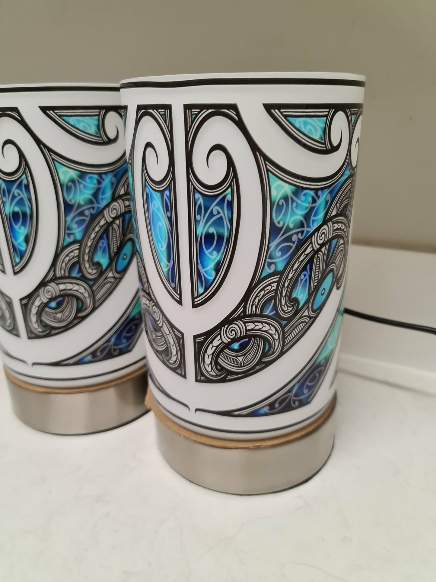 Maori design touch lamp - set 2 lamps (pre-order)