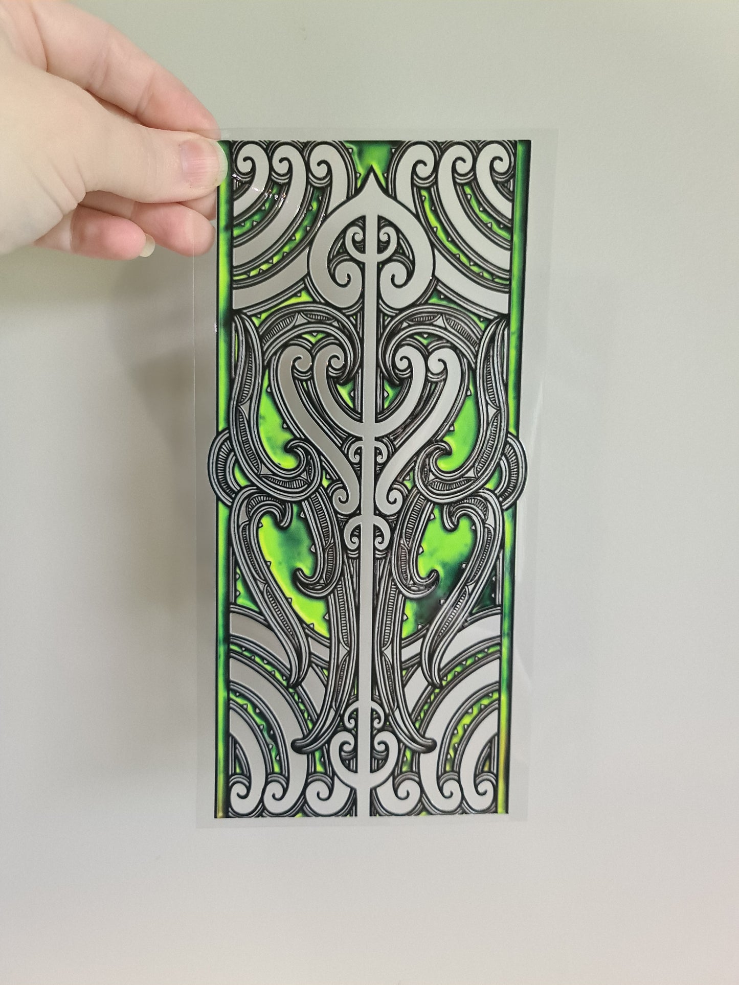 UV dtf transfer Maori design 23cmx11cm 16oz wrap #1179