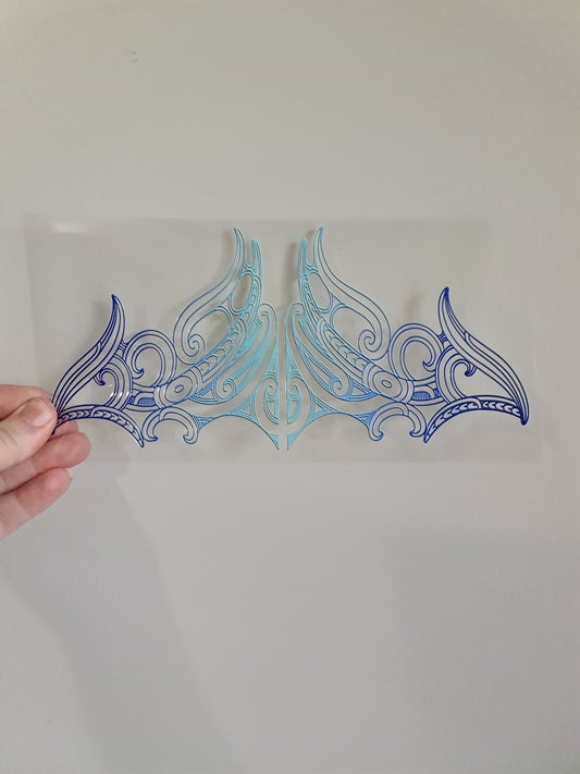 UV dtf Maori design 23cmx11cm 16oz wrap #514