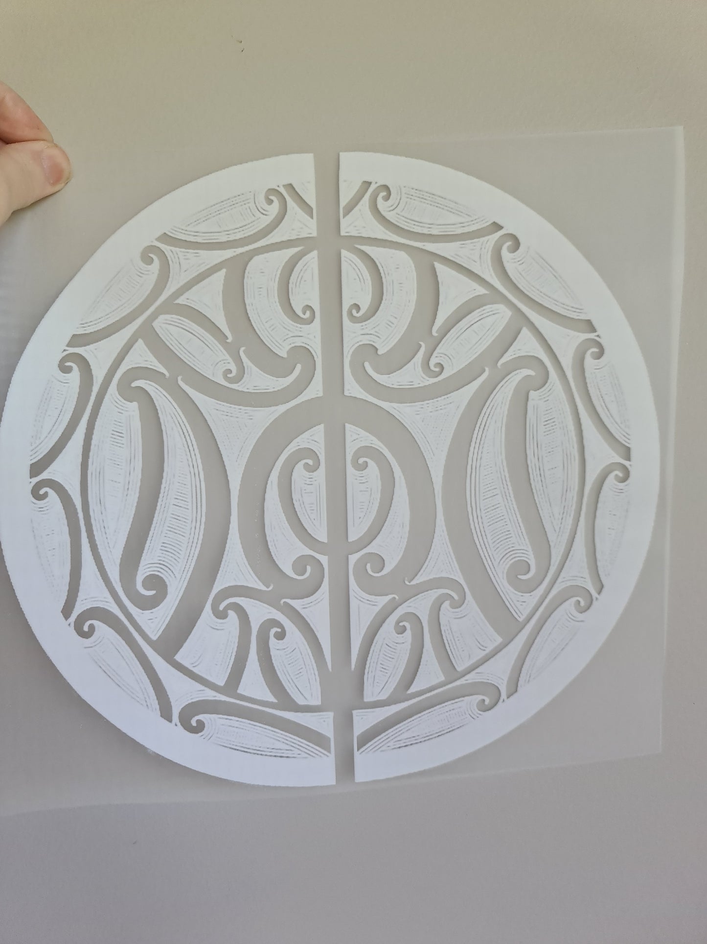 Sublimation custom Maori design Iron on 30cm