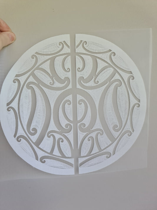 Sublimation custom Maori design Iron on 30cm