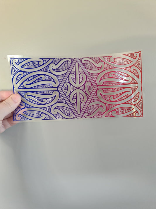 Uv dtf Maori design 23cmx11cm 16oz wrap #233