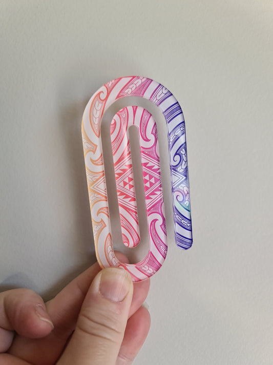Custom Maori designs Jumbo paperclip bookmark