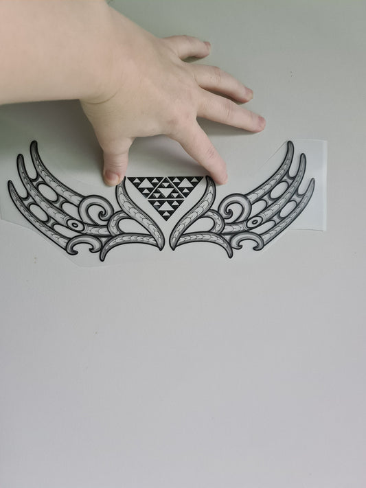 Sublimation custom Maori design Iron on 30cm