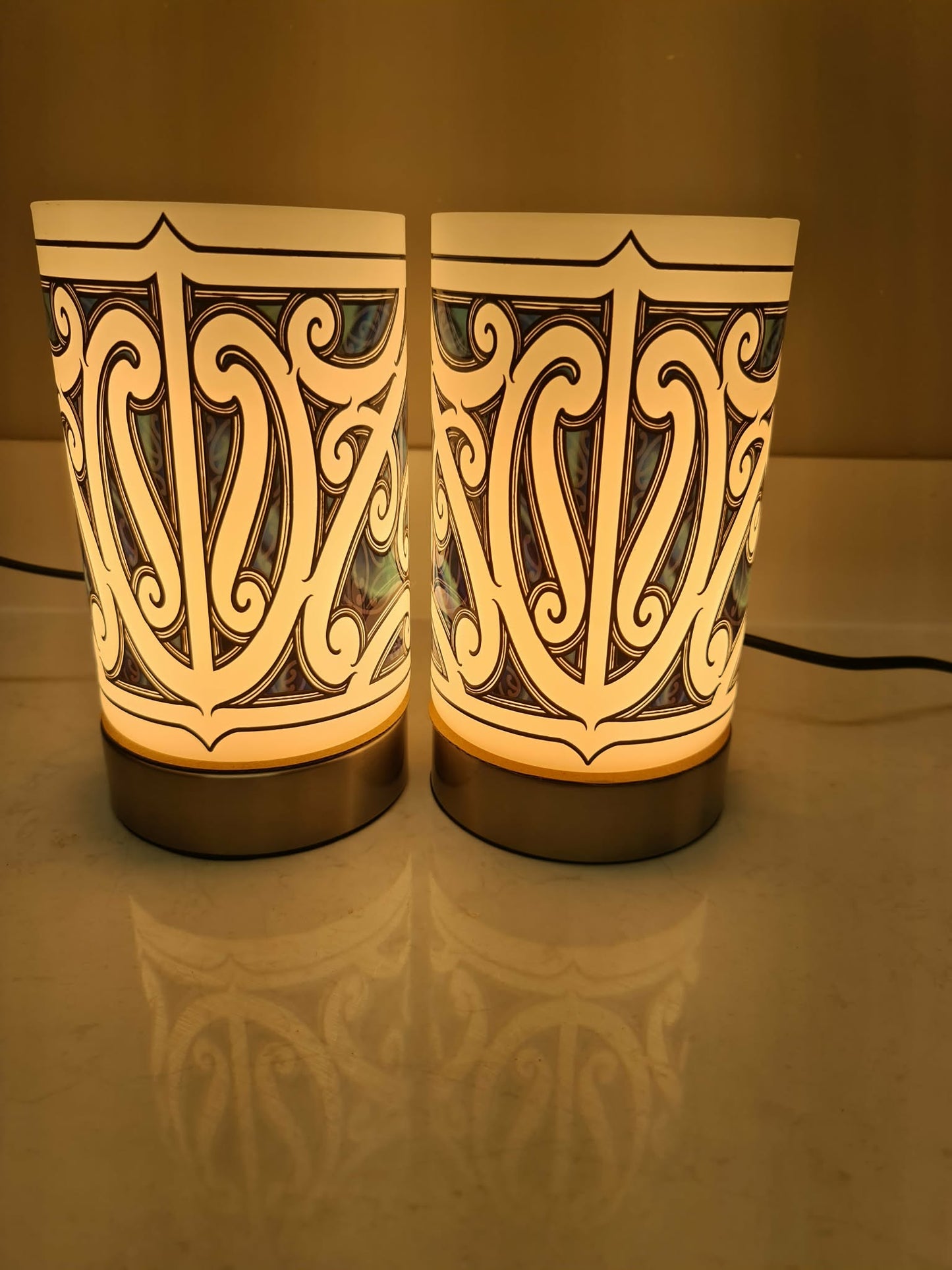 Maori design touch lamp - set 2 lamps (pre-order)