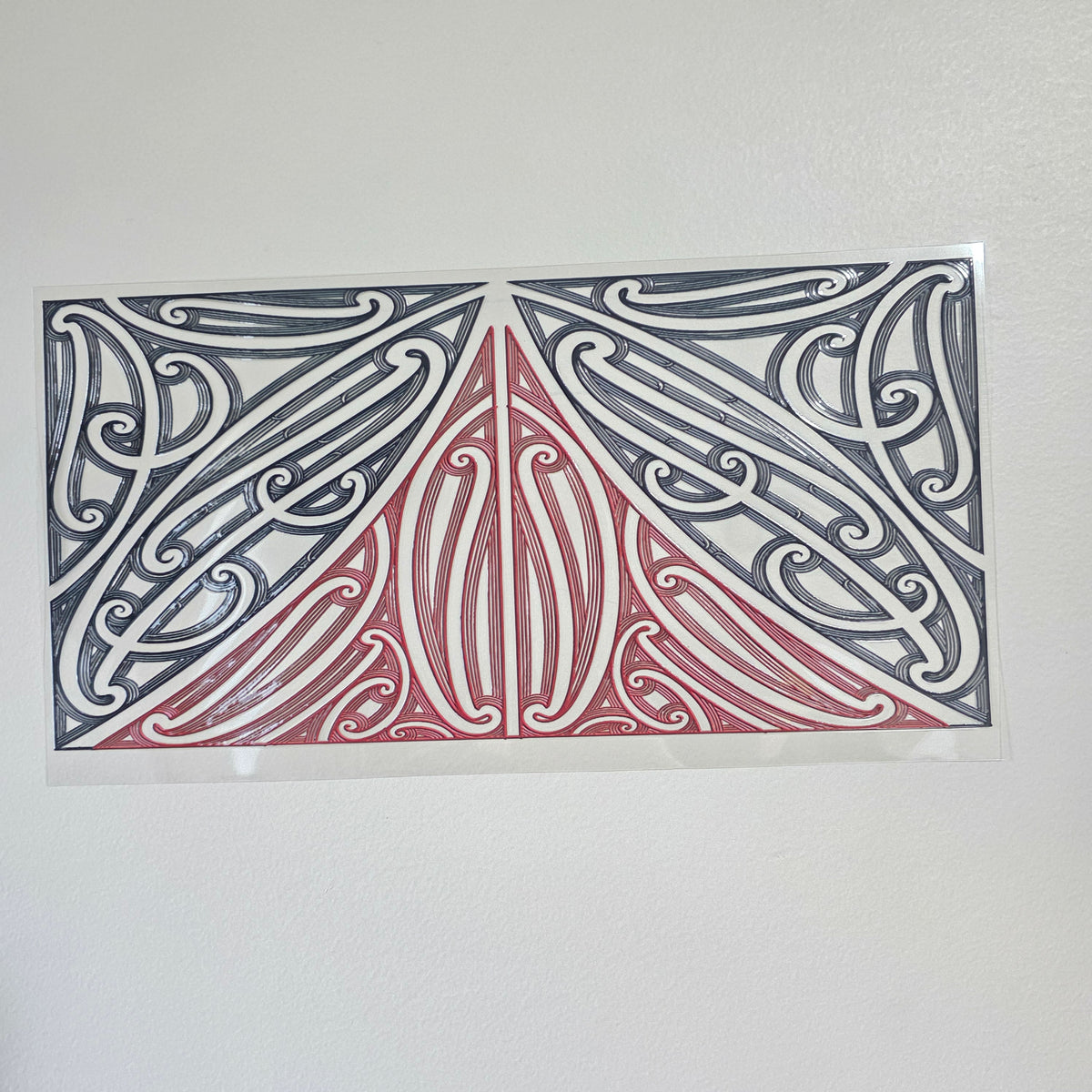 30cmx 15cm size UV DTF DECAL MAORI DESIGN for Table lamps #35