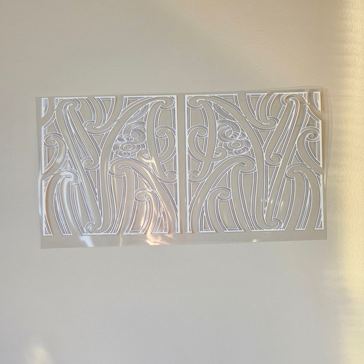 30cmx 15cm size UV DTF DECAL MAORI DESIGN for Table lamps #26