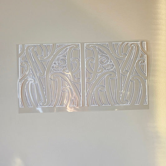 30cmx 15cm size UV DTF DECAL MAORI DESIGN for Table lamps #26