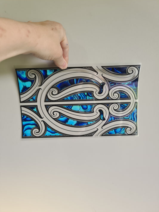 XL UV DTF DECAL MAORI DESIGN 28CMX17CM for touch lamps #126