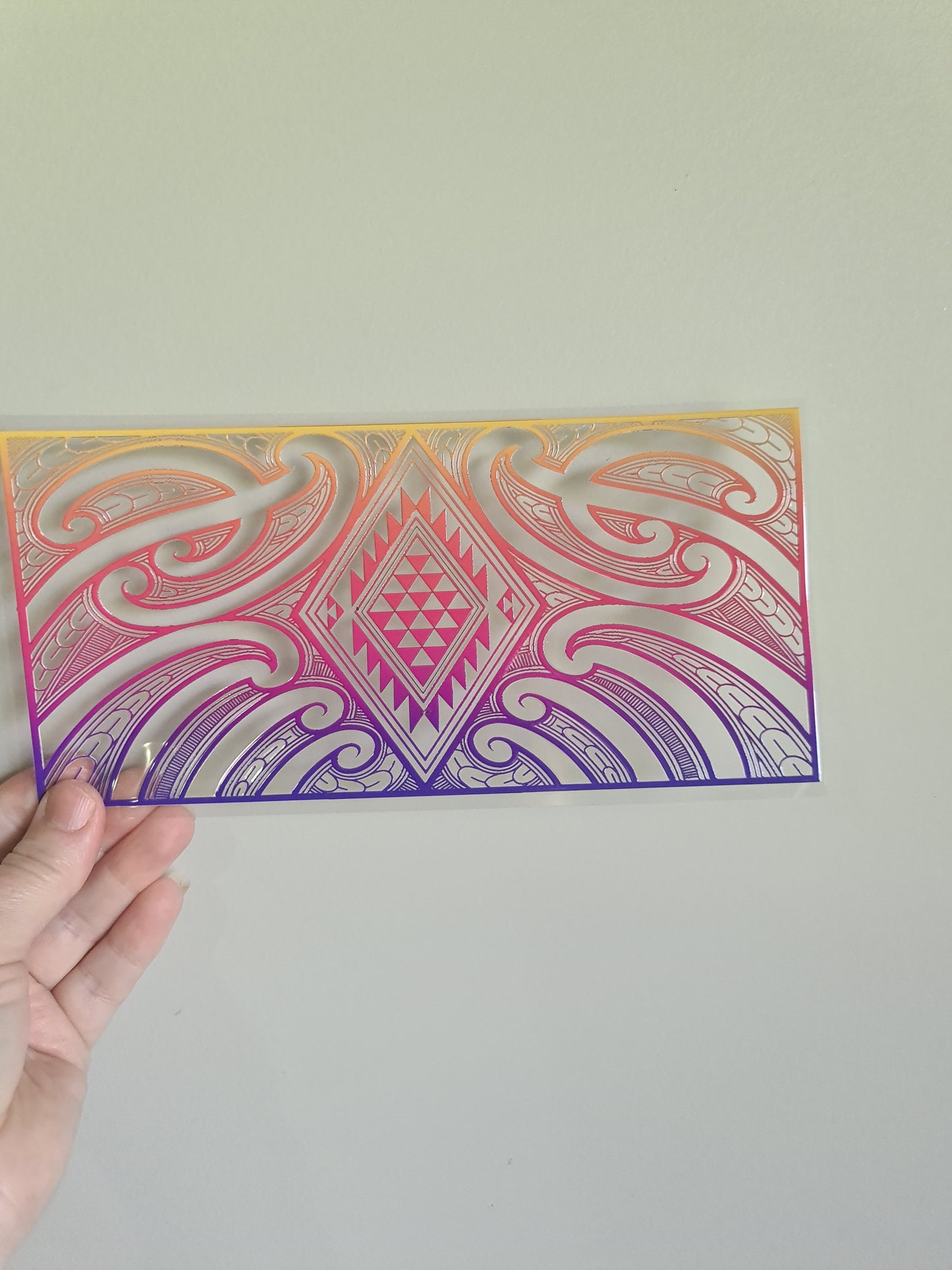 UV dtf Maori design 23cmx11cm 16oz wrap #659