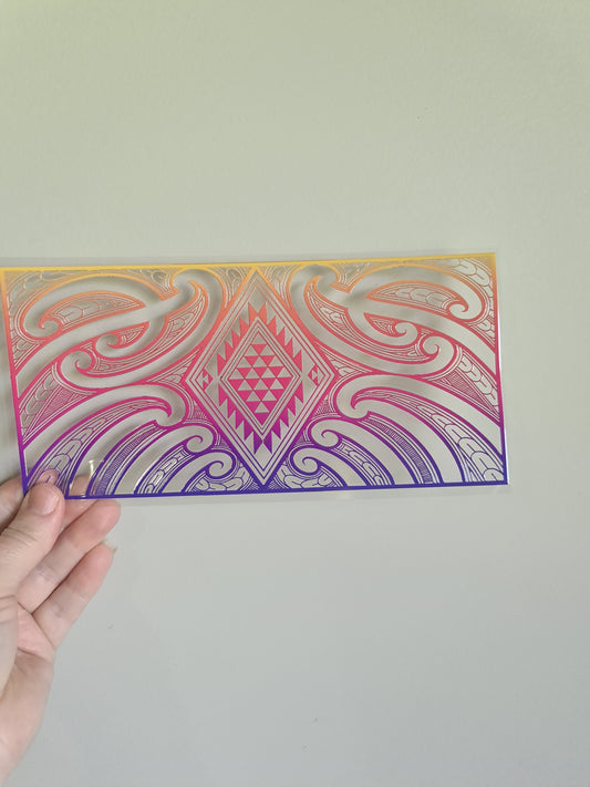 UV dtf Maori design 23cmx11cm 16oz wrap #659