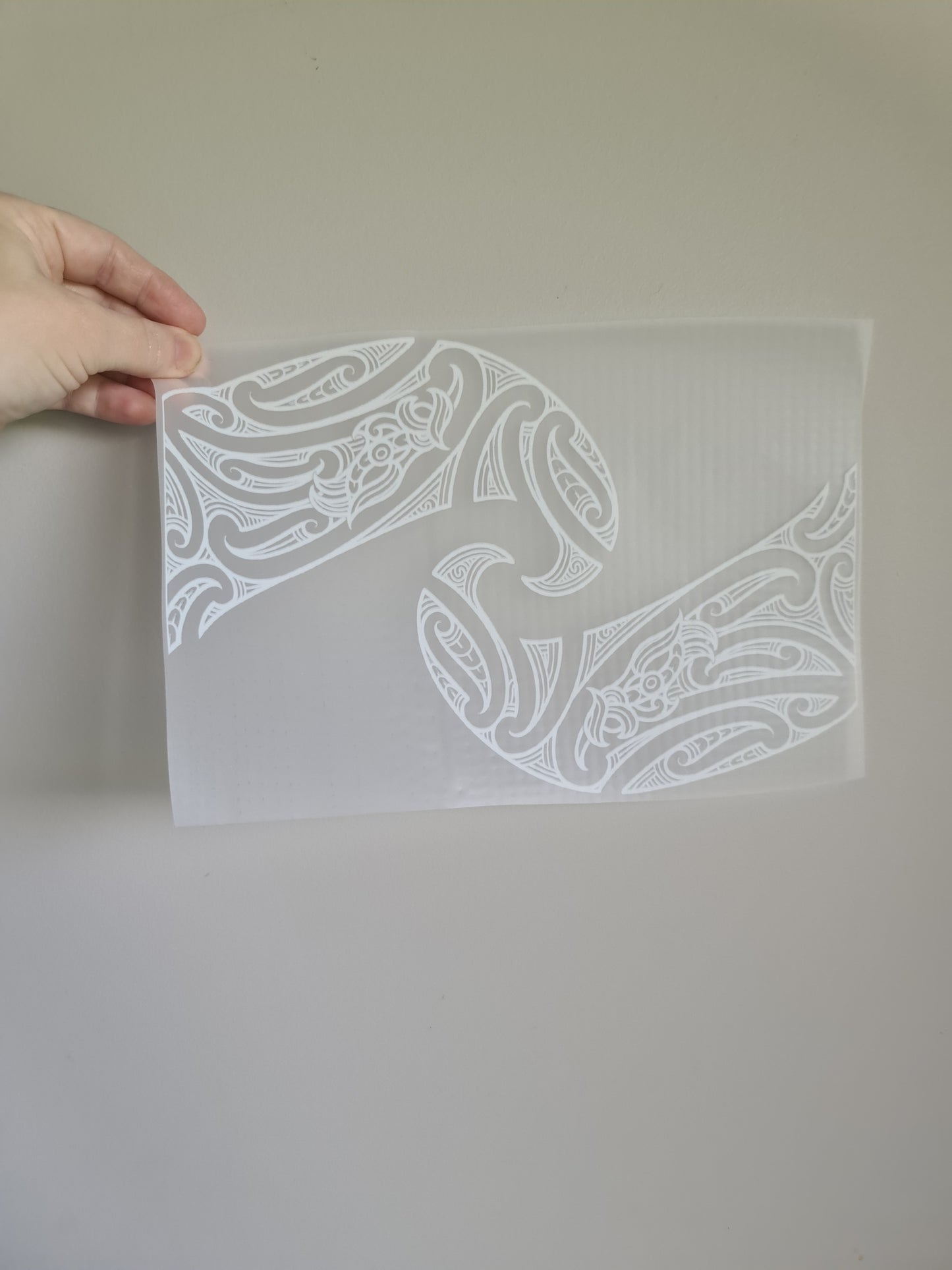 Sublimation custom Maori design Iron on 30cm