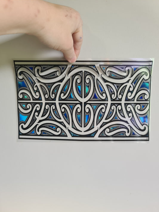XL UV DTF DECAL MAORI DESIGN 28CMX17CM for touch lamps #97