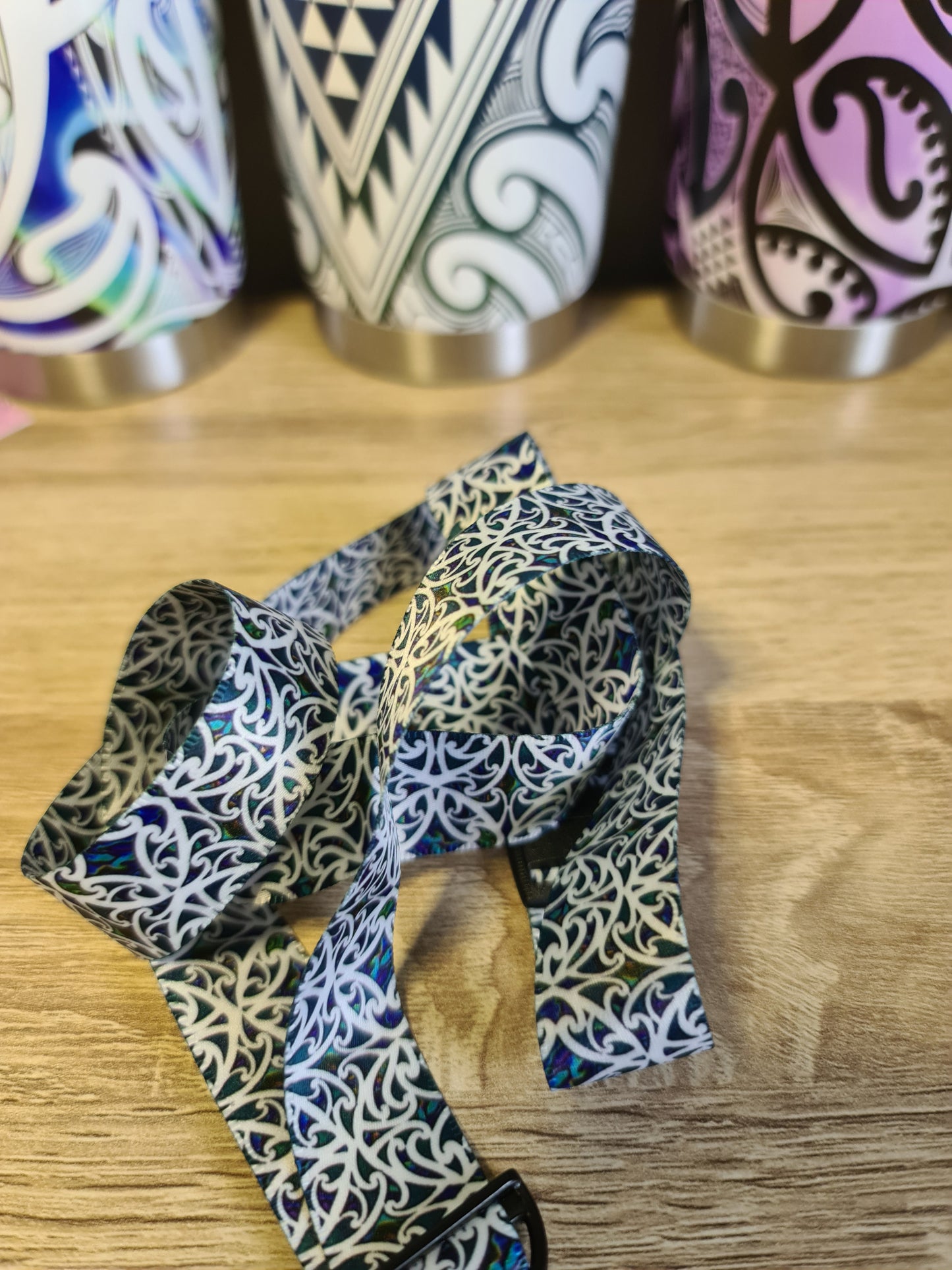 Custom lanyard paua design